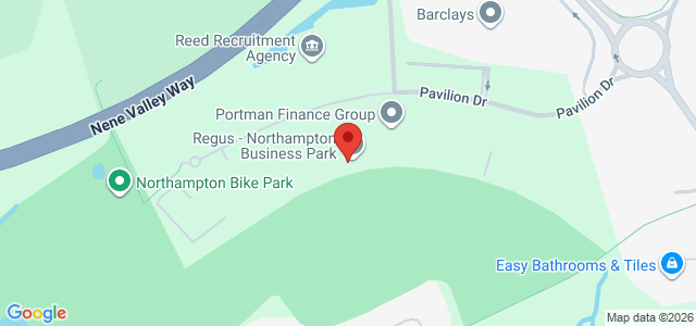Map showing Andromeda Support UK in Northampton